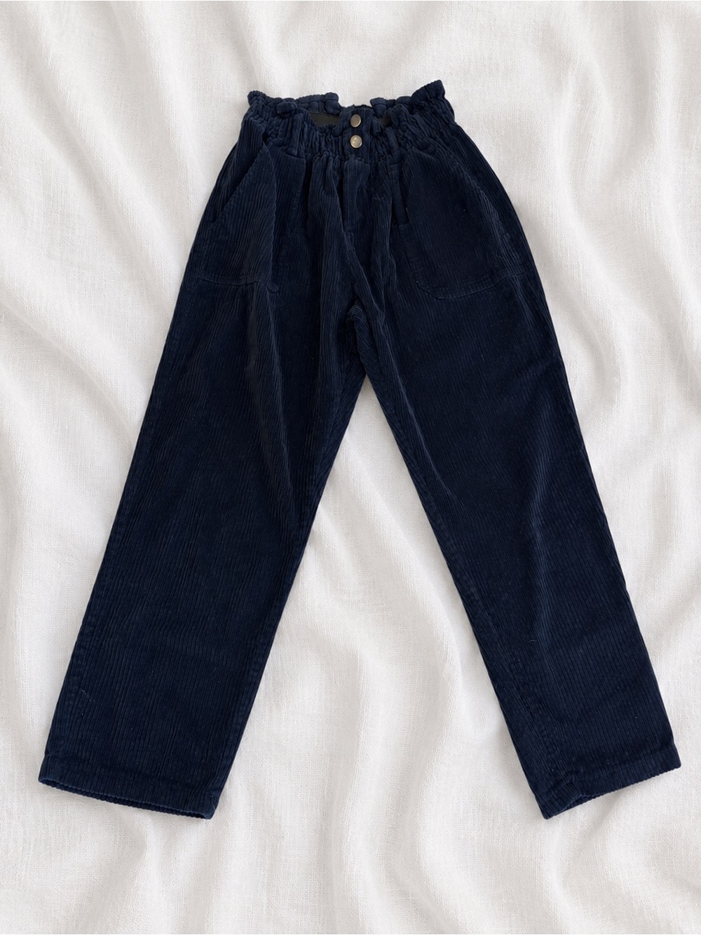 Vintage Navy Corduroy Pants - Relaxed Fit